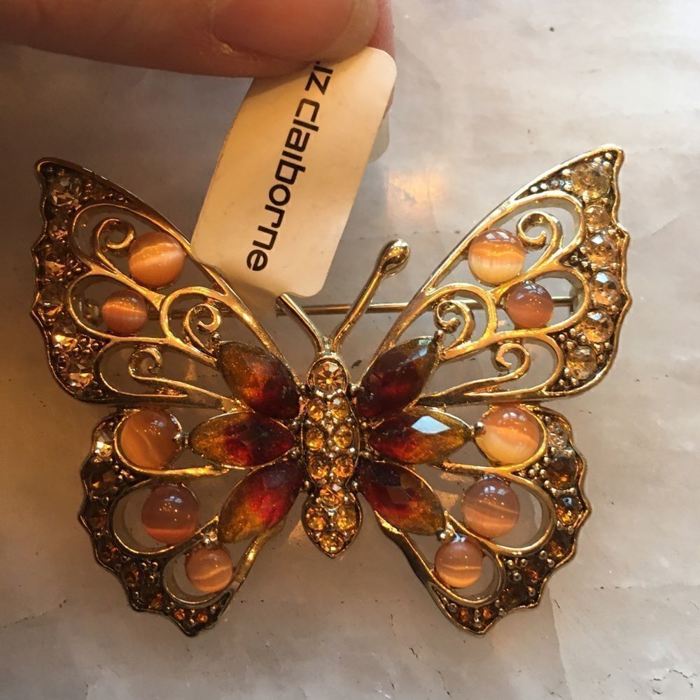 LIZ CLAIBORNE Brooch Vintage NWT